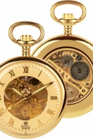 image of Royal London Pocket Skeleton Mechanical Watch 90002-03