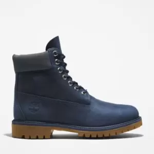 Image of Timberland Premium 6" Boot For Men In Navy Dark Blue, Size 9