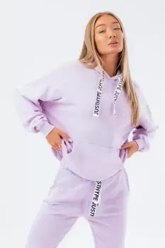 image of HYPE VINTAGE PURPLE OVERSIZED WOmens HOODIE