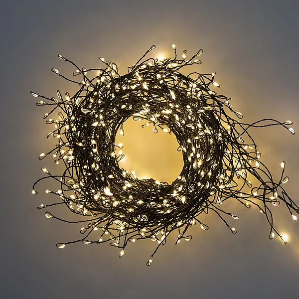 Image of Christmas Workshop 3m 480 Micro LED Green Cluster String Light - Warm White 71749