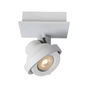 image of Lucide LANDA - Ceiling Spotlight - LED Dim to warm - GU10 - 1x5W 2200K/3000K - White