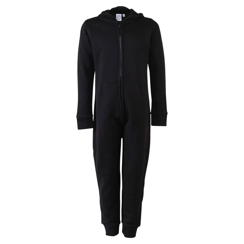 Image of Skinni Fit Skinnifit Minni Zip Up All-in-One in Black Size: 3-4 Years Black Unisex 3-4 Years