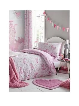 image of Catherine Lansfield Folk Unicorn Duvet Cover Set - Single