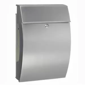 Burg Wachter - BURG-WÄCHTER Letterbox Hamburg 3815 Ni Stainless Steel Silver - Silver