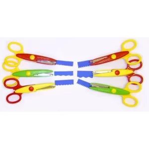 image of Decree Pack of 6 Crazy Cut Scissors