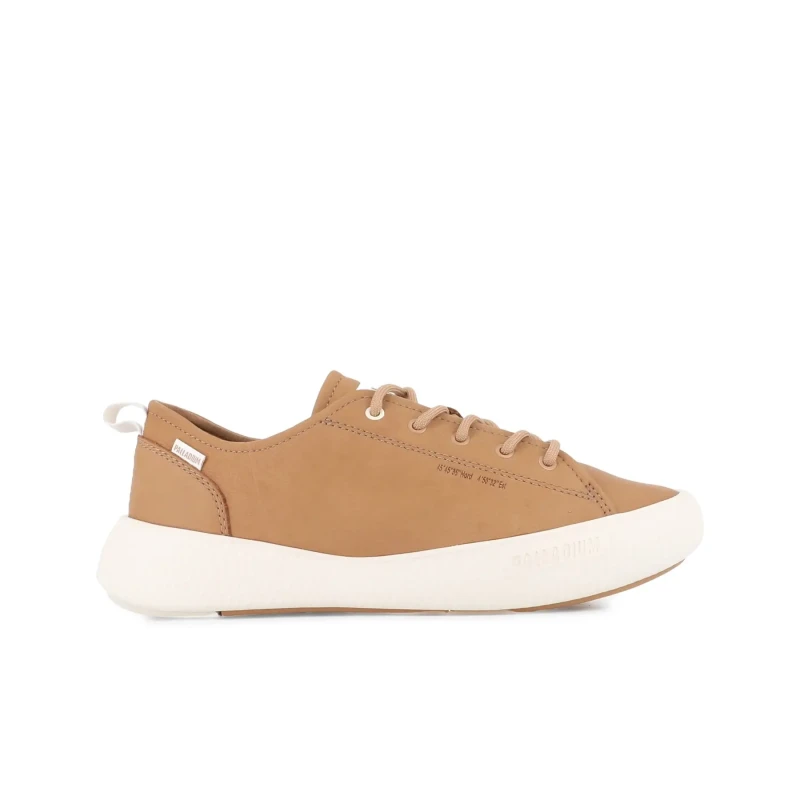 Image of Palladium Pallanova Leather Trainers camel Women 37 (4);38 (5);39 (5.5 to 6);41 (7)