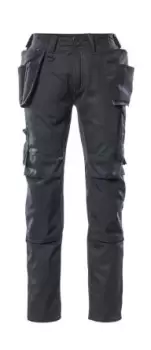 image of Mascot Workwear 17731 Black Unisex's Cotton, Polyester Lightweight Trousers 39in, 98cm Waist