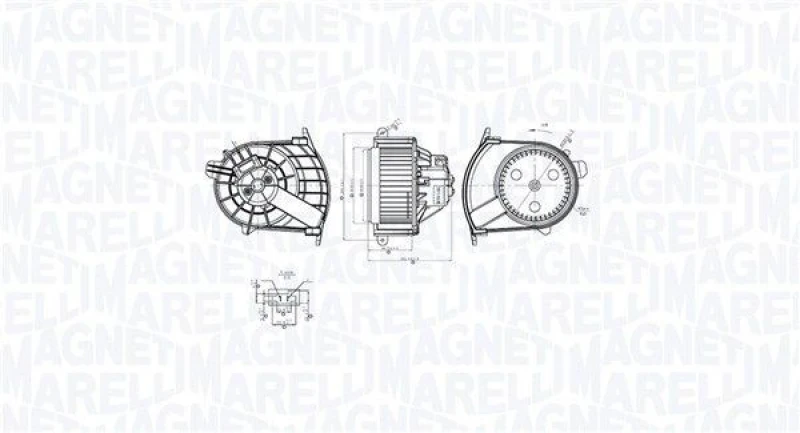 Image of MAGNETI MARELLI Blower motor MAGNETI MARELLI 069412767010