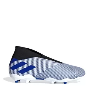 Image of adidas Nemeziz Laceless 19.3 Astro Turf Football Boots - Blue/White, Size 8, Men