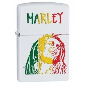 image of Zippo Bob Marley White Matte