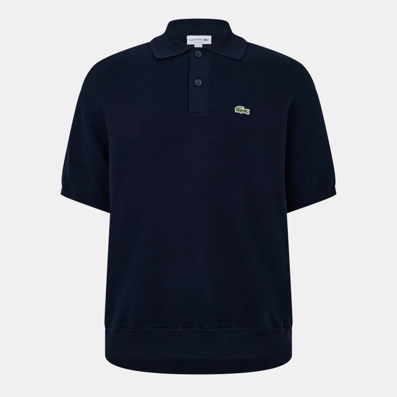 Image of Lacoste Mens Striped Crew Neck Jumper Navy Blu male XS