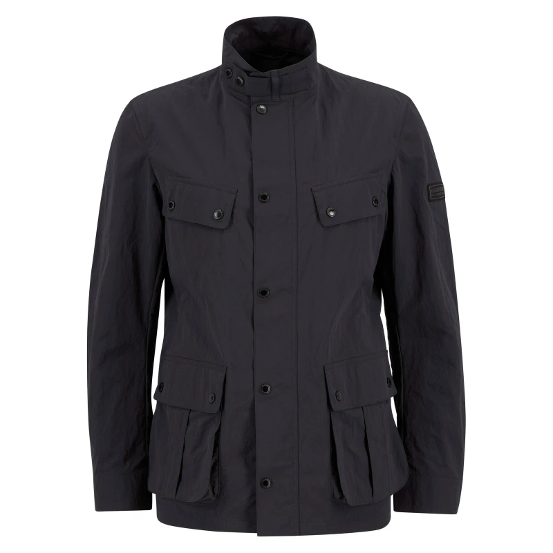 Image of Barbour International Mens Modern Duke Showerproof Jacket Black BK11 male S