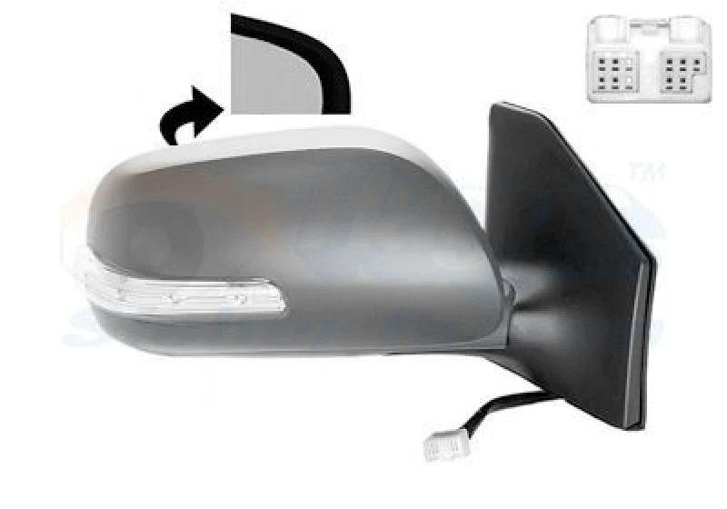 Image of VAN WEZEL Wing mirror VAN WEZEL 5311828