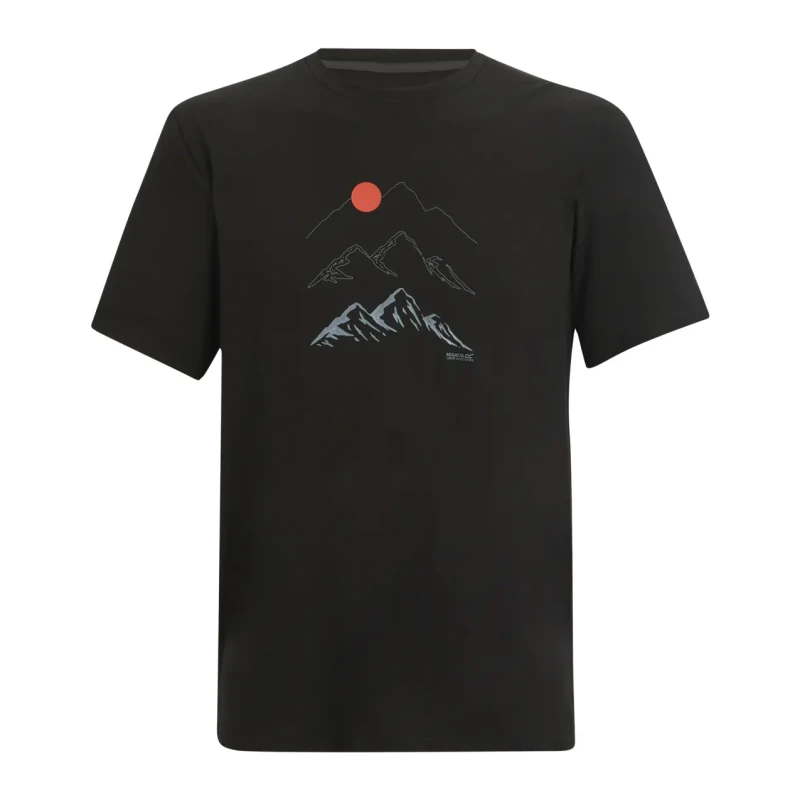 Image of Regatta Regatta Fingal Tee Sn63 Black male S