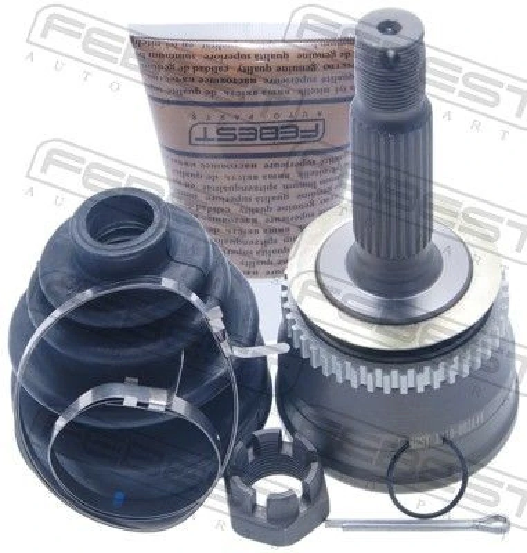 Image of FEBEST 1210-002A44 Joint, drive shaft Front Axle, with ABS sensor ring Joint,drive shaft (236)