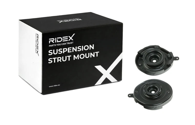 Image of RIDEX 1180S0918 Top strut mount Front axle both sides, without ball bearing Suspension Strut Support Bearing (1180)