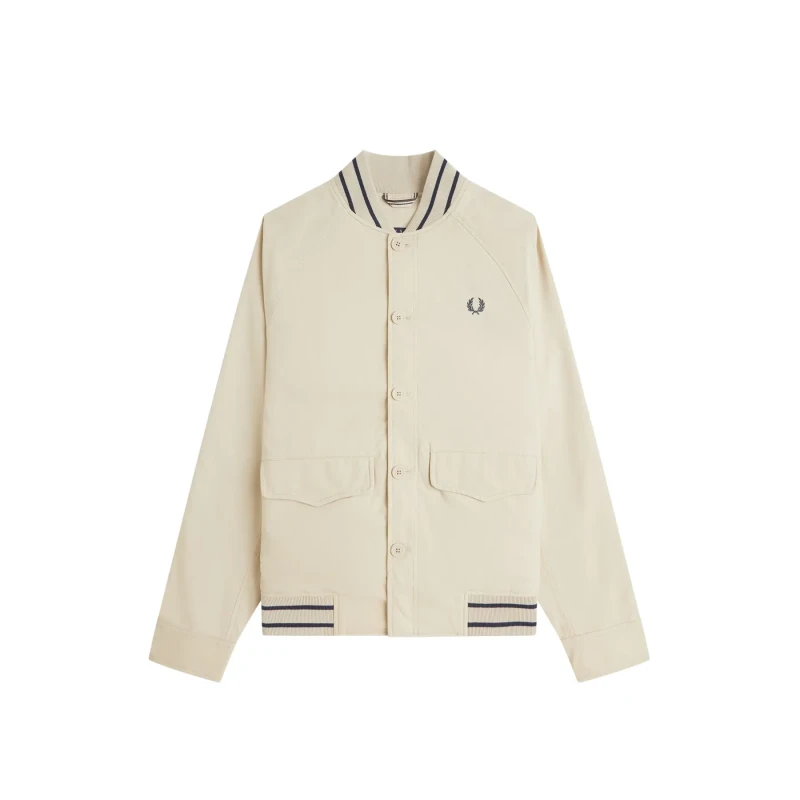 Image of Fred Perry Bomber Jacket Fred Perry Beige Male S