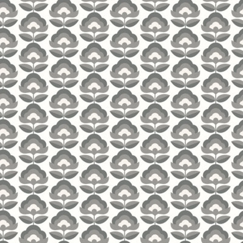 Image of Hoopla Walls Retro Flower Chalkboard Smooth Matt Wallpaper