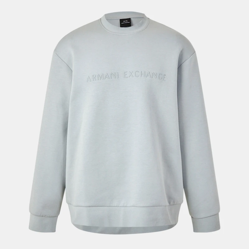Image of Armani Exchange Printed Logo Hoodie Jet Set male S