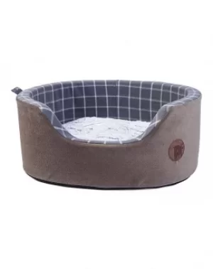 Image of Petface Grey Oval Foam Bed