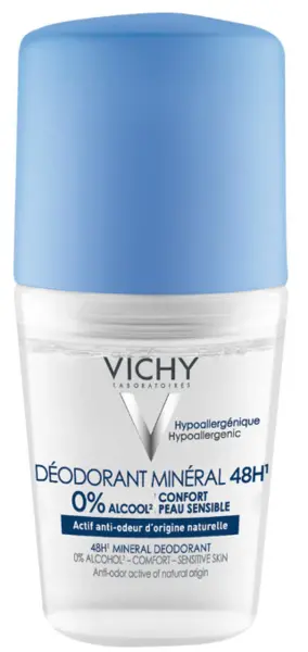 image of Vichy 48Hr Mineral Roll On Deodorant 50ml