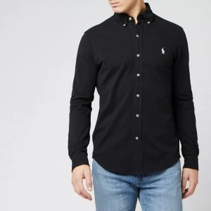 Image of Polo Ralph Lauren Mens Featherweight Mesh Shirt - Polo Black - L