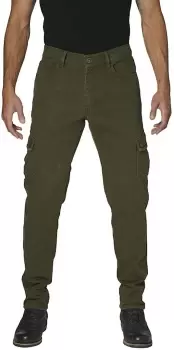 Image of Rokker Cargo Slim Motorcycle Textile Pants, green, Size 28, green, Size 28