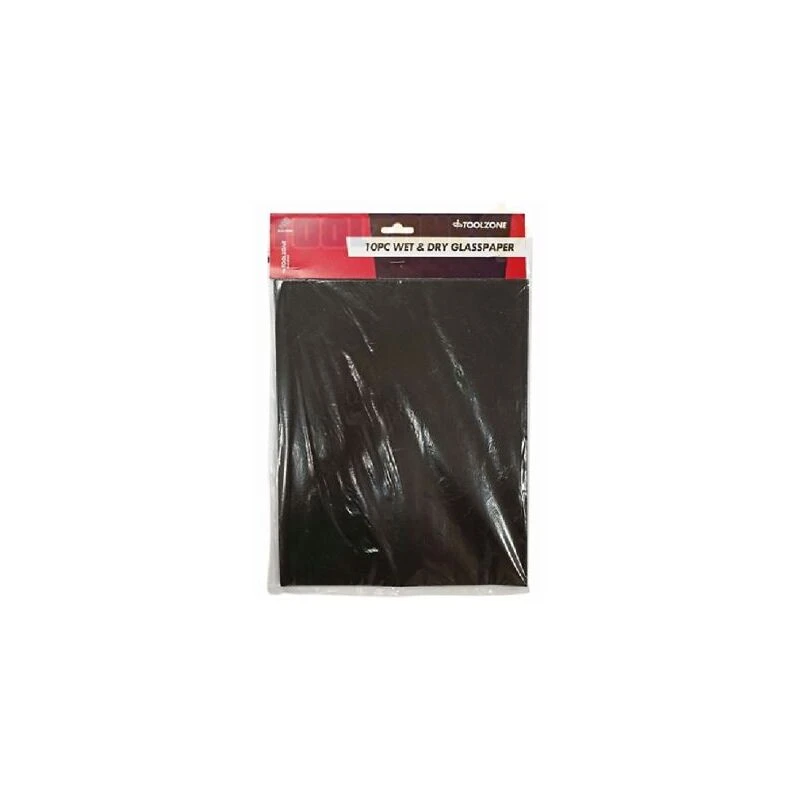 Image of Toolzone 10 Piece Wet & Dry Glasspaper KDPDC072