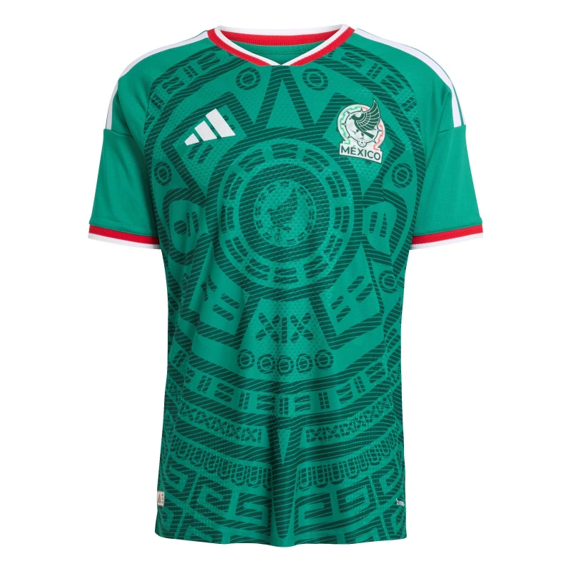 Image of adidas Mexico Authentic Home Shirt World Cup 2026 Mens International Replica Shirts M Green 37136815390