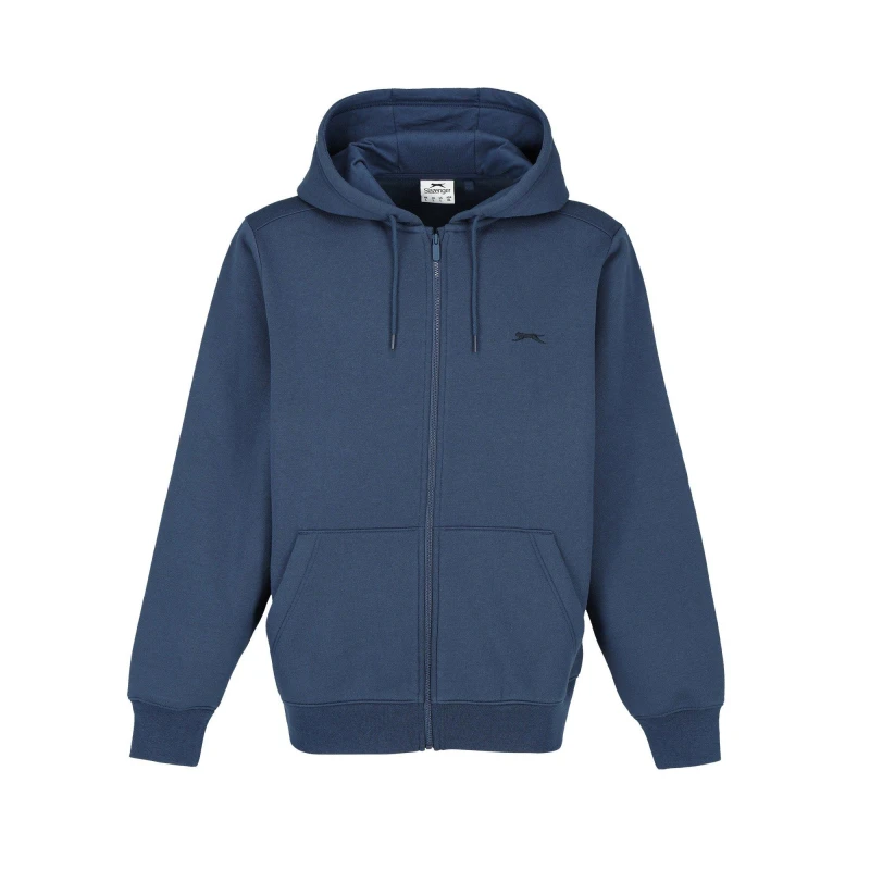 Image of Slazenger Full Zip Hoodie Mens - Blue Blue L