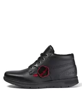 Image of Kickers Kickers Kelland Lace Boot, Black, Size 5 Older