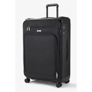 image of Rock Luggage Parker BX87001 8 Wheel Large Black Suitcase