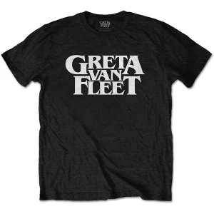 Image of Greta Van Fleet - Logo Mens Large T-Shirt - Black