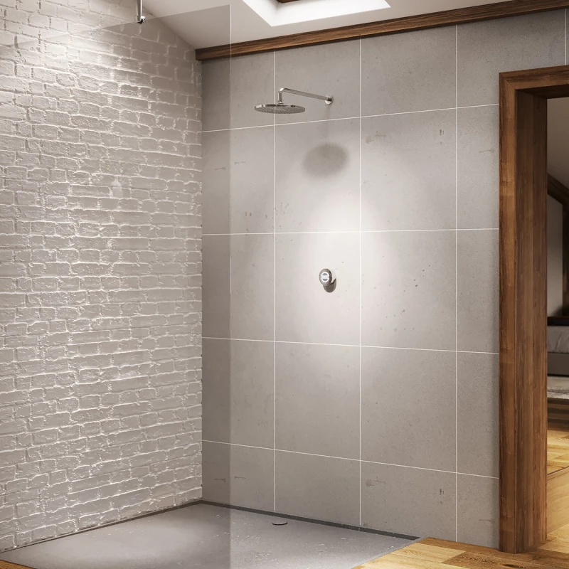 Image of Aqualisa Unity Q Smart Digital Shower Concealed with Wall Fixed Head HP/Combi UTQ.A1.BR.23