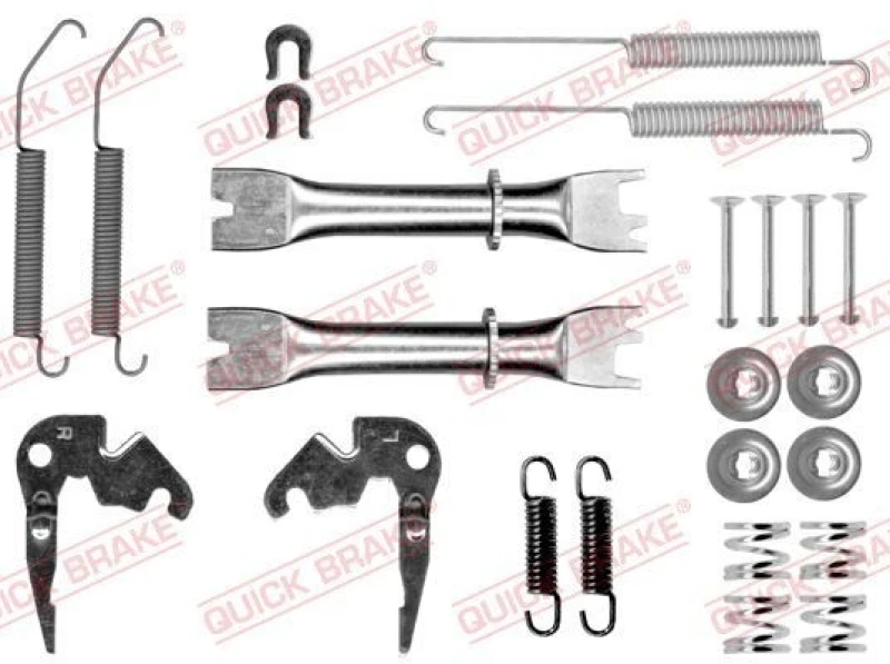 Image of QUICK BRAKE Brake shoe fitting kit QUICK BRAKE 105-0033S-02