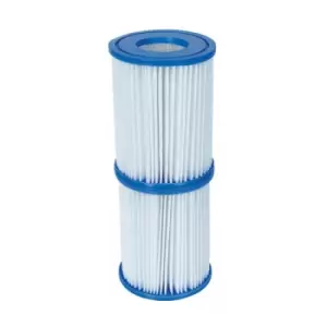 Image of 12 x Bestway Type ii / Type 2 Pool Filter Cartridge 10.5cm x 13.6cm