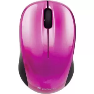 Image of Verbatim Go Nano Wireless mouse Radio Optical Pink 3 Buttons 1600 dpi