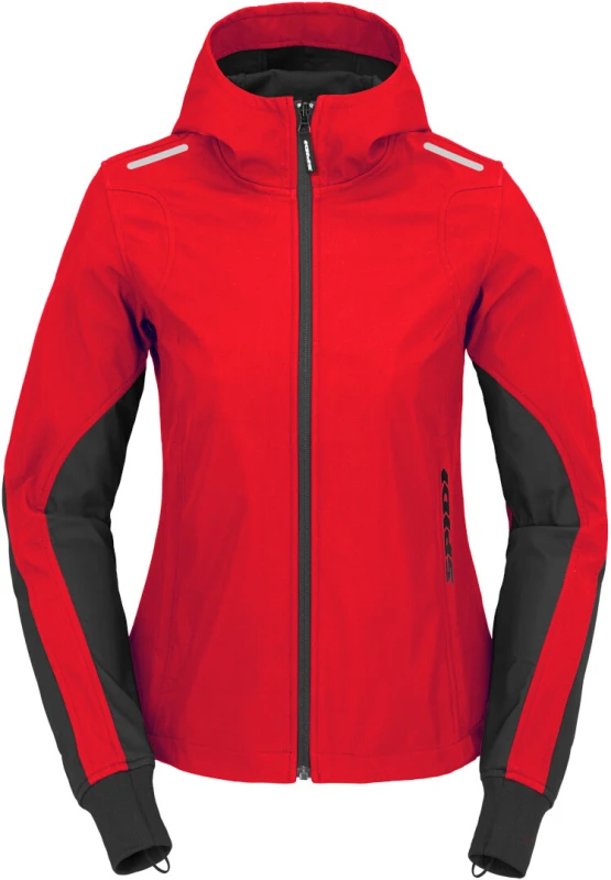 Image of Spidi Armor Hoodie Lady Light Red Size L