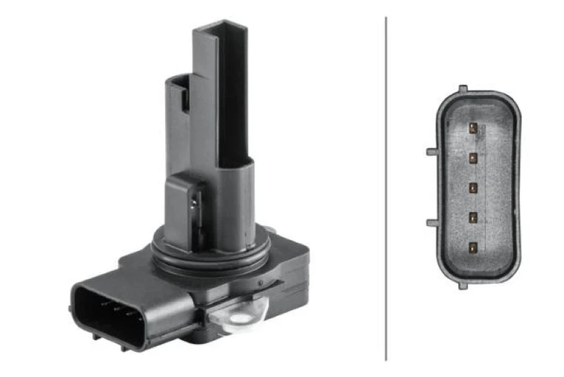 Image of HELLA Mass air flow sensor HELLA 8ET 358 095-601