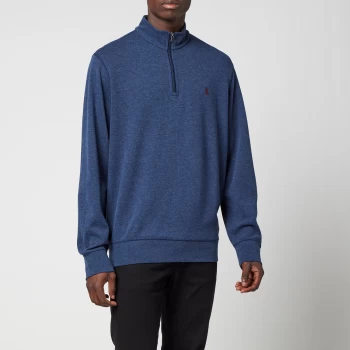 Image of Polo Ralph Lauren Mens Quarter Zip Jumper - Spring Navy Heather - L