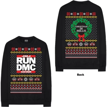 Image of Run DMC - Holiday Unisex X-Large Sweatshirt - Black