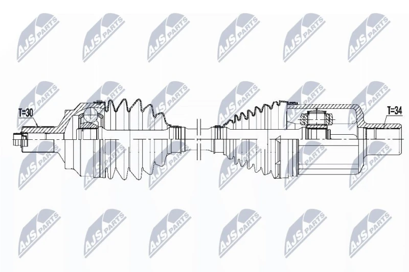 Image of NTY Drive shaft NTY NPW-ME-096