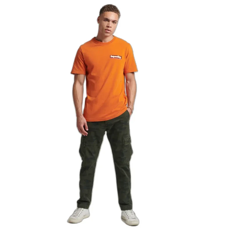 Image of Superdry T-Shirt Superdry Vintage Trade Tab Orange Male M
