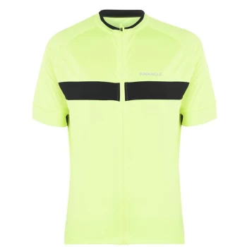 image of Pinnacle Race Short Sleeve Cycling Jersey Mens - Yellow