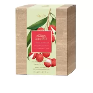 Image of Maurer & Wirtz 4711 Acqua Colonia Lychee & White Mint Gift Set 50ml EDC + 75ml Shower Gel