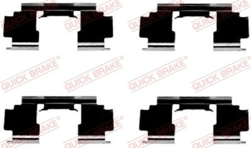 Image of QUICK BRAKE Brake pad fitting kit QUICK BRAKE 109-1276