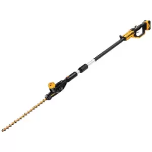 image of DEWALT DCMPH566P1 55cm 18V XR Cordless Pole Hedge Trimmer