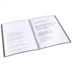 image of Esselte VIVIDA Display Book soft, translucent, 60 pockets, 120 sheet