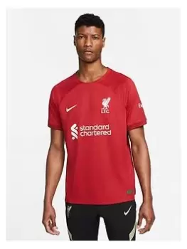 Image of Nike Liverpool Fc Mens 22/23 Home Short Sleeved Shirt, Red Size M Men