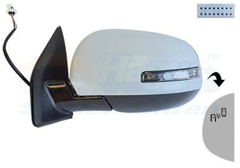 Image of VAN WEZEL Wing mirror VAN WEZEL 3204825